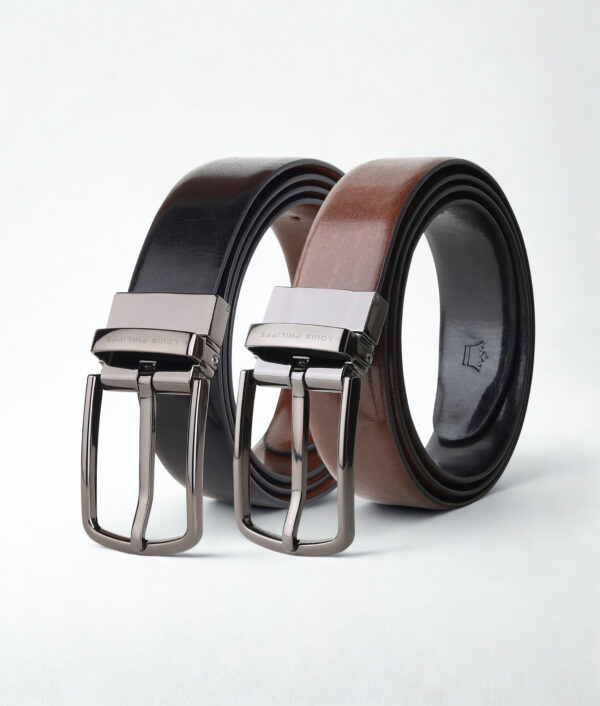 1 Carton - Louis Philippe 120 pieces Reversible Formal Belt - Size S,M,L and XL (A7)